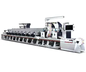 High Speed Roll to Roll Plastic Bag High Speed Rice Bag Logo Flexo Printing Machine