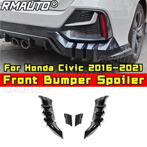 For Honda Civic 2016-2021 Hatchback Mugen Style Rear Bumper Lip <b>Splitter</b> Diffuser Spoiler Bumper Corner Trim Modification Part - Product Image 1