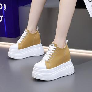 Zapatos de Lona de Alta Gama para Mujer, Otoño 2026, Tacón Súper Alto de 12 cm, Estilo Coreano, Zapatos de Una Sola Pieza - Product Image 3