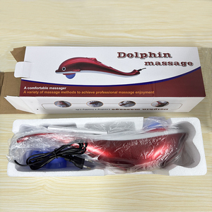 Factory Outlet <span class=keywords><strong>Dolphin</strong></span> Massage Stick Quema de grasa eléctrica Vibración Martillo de masaje Masajeador de mano para cuello y espalda - Product Image 6