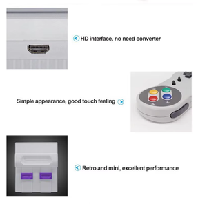 Super SN-01 500 Mini Classic <span class=keywords><strong>8</strong></span>-<span class=keywords><strong>Bit</strong></span>-Videospielkonsole Integrierte 500-Spiele-TV-Spielekonsole mit Dual-Player-Ausgang EU-und US-Stecker - Product Image 2