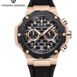 Montre sport à quartz Pagani Design pour homme, verre saphir de luxe et revêtement antireflet, acier inoxydable, montre multifonctionnelle - Product Image 1
