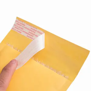 Grosir kustom berbasis Bio kertas Kraft CD Polymailer surat amplop empuk/kantor pos A4 A5 jifys gelembung tas poli
