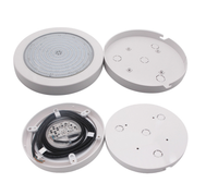 Lumière de piscine murale à double commande AC/DC12V, étanche IP68, en PC, remplie de résine, LED dimmable 18W-42W