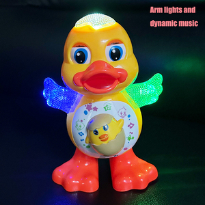 Jouet canard dansant électrique mignon yeux clignotants lumière clignotante Instrument de <span class=keywords><strong>musique</strong></span> pour enfants cadeau drôle dessin animé Animal éducatif - Product Image 3