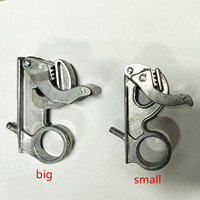 Pince en aluminium en cuir pour machine à bascule sèche ou humide Matériau en aluminium Grand ou petit Type quantité minimale de commande 100PCS