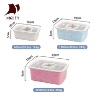 Boîte à lunch en titane légère, portable, pour le camping en plein air, boîte bento, récipient de stockage alimentaire étanche pour la randonnée et les voyages