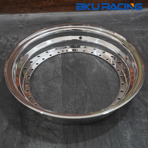 ขอบล้อ 3 ชิ้น สำหรับ bxs <span class=keywords><strong>RS</strong></span> <span class=keywords><strong>15</strong></span> นิ้ว 30 รู ขอบล้อ 3 ชิ้น แบบขั้นบันได ขอบนอกขัดเงา ผลิตจากอะลูมิเนียมอัลลอยด์ฟอร์จ 6061-T6 - Product Image 2