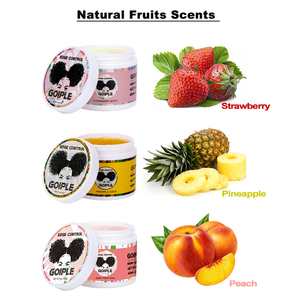 <span class=keywords><strong>Gel</strong></span> <span class=keywords><strong>fijador</strong></span> de <span class=keywords><strong>pelo</strong></span> de fijación extra personalizado sin escamas, secado rápido, Etiqueta Privada, pomadas de control de bordes perfumados de piña para 4C - Product Image 3