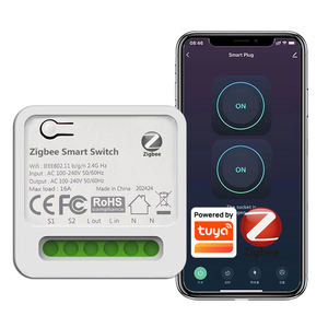 ZB-TDQ-16A Tuya ZigBee สวิตช์อัจฉริยะ 2 ทาง ควบคุมเบรกเกอร์รีเลย์ 16A แอป Smart Life ควบคุมด้วยเสียงผ่าน Alexa และ Google Home - Product Image 1