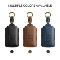 Housse de protection pour clé de voiture en cuir grainé fait main pour Renault Dongfeng Kadjar Koleos