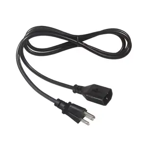 NEMA 5-15 P TO IEC C14 AC Power Cord Compatible US Cable Power Supply Cable Replacement