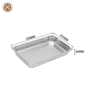 GN 1/1 Anti-Jam Catering Acier inoxydable GN Casseroles et boîte <span class=keywords><strong>de</strong></span> table à vapeur GastroNorm Plateau alimentaire pour hôtels et restaurants - Product Image 2