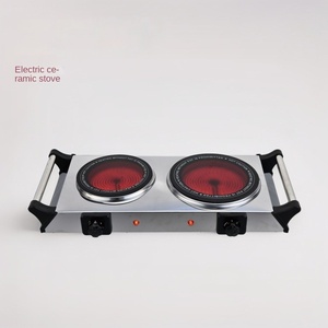 Table de cuisson à induction 2000W, norme européenne, 2 brûleurs, acier inoxydable, commerciale, portable, 24 pouces, écran LCD étanche, commande tactile - Product Image 1