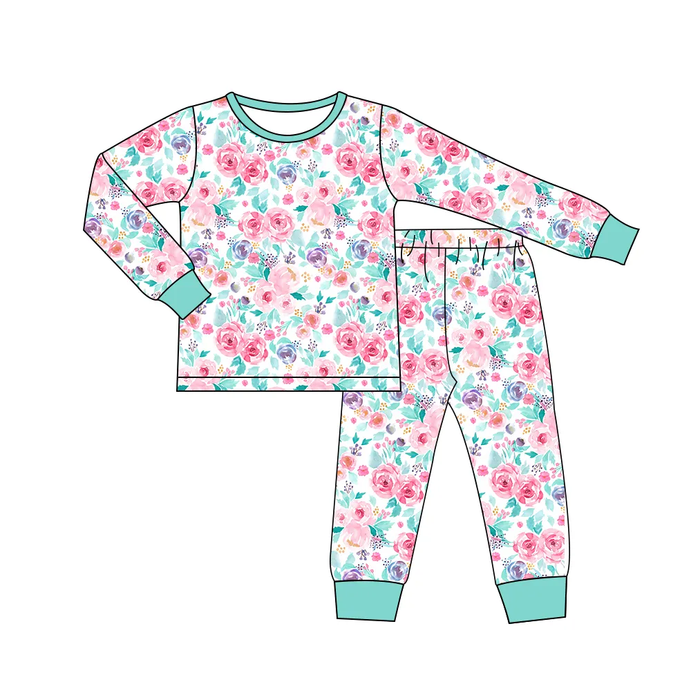 Groothandel Op Maat Bamboe Katoen Kinderen Dragen Kinderen Ademende Pyjama Homewear Nachtkleding Voor Baby Kids Pak