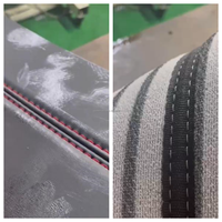 Machine à coudre industrielle à point noué pour sacs, à entraînement direct, double aiguille, à bras, grand crochet, triple entraînement, pour travaux lourds, modèle QS-83440D-25T