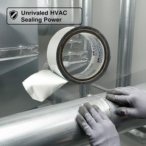 Klima Boru Sarma Bandı Özel Alüminyum Folyo Yapışkan Bant, HVAC Parçaları, Kanal Tamiri ve Boru İzolasyonu için - Product Image 4