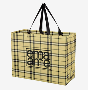 Sacs shopping personnalisés en tartan Soho laminé avec logo – Commandes promotionnelles en gros, cadeaux événementiels, impression en gros - Product Image 2
