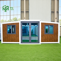 Maison conteneur pliable extensible homologuée CE 30ft 40ft, dépliage en une étape pour abri d'urgence