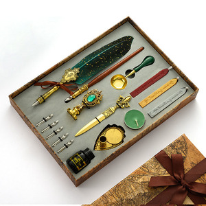 Xinyiart Complet Dip Pen Calligraphy Set Quill Pen and Ink Set Plume Pen Avec Bâton De Cire pour Débutants et Amateurs - Product Image 6
