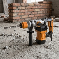 Marteau perforateur rotatif professionnel 26 mm 1050 W pour le perçage du béton, de la pierre et de la maçonnerie, travaux de construction et de rénovation