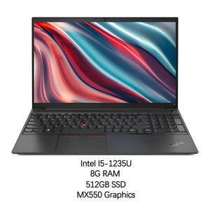 Nuevo Portátil <span class=keywords><strong>Lenovo</strong></span> <span class=keywords><strong>ThinkPad</strong></span> <span class=keywords><strong>E15</strong></span> Intel I5-1235U, 8 GB de Memoria, SSD de 512 GB, Pantalla IPS FHD de 15.6 Pulgadas, Windows 11 Personalizable, Gráficos MX550, Portátil Empresarial - Product Image 1