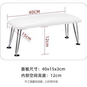 Almohada de Mano para Decoración de Uñas, Rectangular, de Cuero PU, Herramienta para Salón de Uñas - Product Image 5