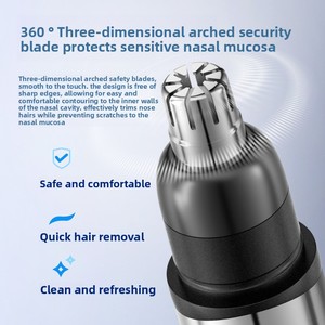 Recortador <span class=keywords><strong>de</strong></span> Vello <span class=keywords><strong>Nasal</strong></span> Eléctrico Mini USB Recargable 2025, Herramienta <span class=keywords><strong>de</strong></span> Cuidado Completo para la Seguridad <span class=keywords><strong>Nasal</strong></span> y del Oído - Product Image 5