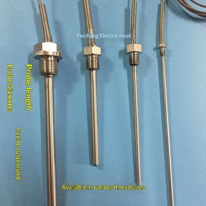 ステンレス鋼固定ネジ K タイプ熱電対 <span class=keywords><strong>PT100</strong></span> プラチナ熱抵抗防水温度センサープローブ J/T/E - Product Image 5
