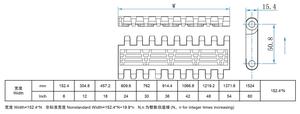 PLAST LINK <span class=keywords><strong>PL</strong></span> OPB Modularer Riemen mit Basis flug für die Dosen-und Verpackungs neigung fördermaschine für die Getränke-und Lebensmittel industrie - Product Image 2
