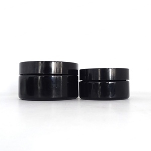 Wholesale 250ml 500ml 750ml Black Uv Tall Round Violet Screw Top Smell Proof Wide Mouth Storage Stash Glass Jars - Product Image 1