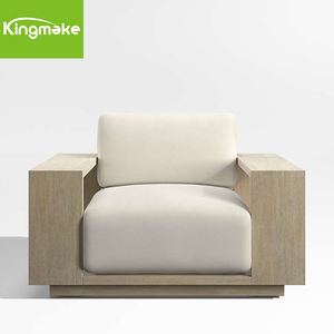 4 PCS Luxe Cour Terrasse Extérieur Jardin Hôtel Teck Loisirs Canapé en L avec <span class=keywords><strong>Table</strong></span> Basse - Product Image 6