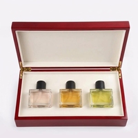 Cadeau de luxe fait à la main personnalisé emballage en bois noir avec couvercle boîtes laquées emballage pour parfum chocolat cigare safran montre