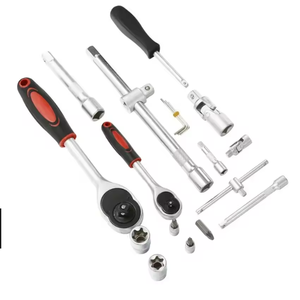 Set di strumenti <span class=keywords><strong>meccanici</strong></span> 108 pezzi, Kit di strumenti chiave <span class=keywords><strong>a</strong></span> cricchetto con chiave dinamometrica e custodia per auto Bike <span class=keywords><strong>a</strong></span> casa riparazione da te - Product Image 4