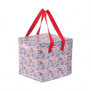 PP Woven Large Promotional <b>Cooler</b> Bags With Imprinted Logo Insulated Eco-<b>Cooler</b> Totes Factory Price - Product Image 5