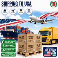 Agent de transit maritime et aérien DDP Chine-USA Miami Ningbo LCL Express UPS DHL pour canapés, entrepôts Amazon FBA, aliments, bonbons et marchandises