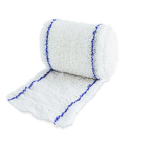 Bandage Crêpe Médical Rouge et Bleu, Attaches et Clips pour Bandages Crêpes, Bandage Crêpe Premium en Spandex