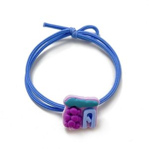 Élastiques à cheveux de style coréen, couleurs mélangées, avec motif de fruits, pour un usage quotidien - Product Image 4