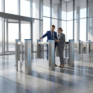 Barrière pivotante, portail rapide, solution de contrôle d'accès pour bureau, lecteur RFID, reconnaissance faciale, fabricant de tourniquets, accès - Product Image 5