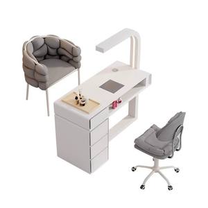 Ensemble table et chaise de manucure professionnelle avec aspirateur intégré pour salon de manucure - Product Image 1