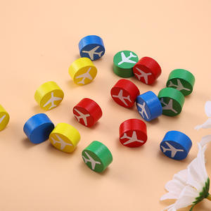 Pezzi di scacchi volanti in legno, pezzi di gioco da tavolo colorati, <span class=keywords><strong>giochi</strong></span> educativi per bambini, dama con pezzi fantasia artigianale - Product Image 2