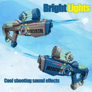 Jinying mainan air luar ruangan anak-anak, mainan musim panas tempur air otomatis isi ulang daya, pistol air elektrik dengan lampu untuk anak-anak - Product Image 6