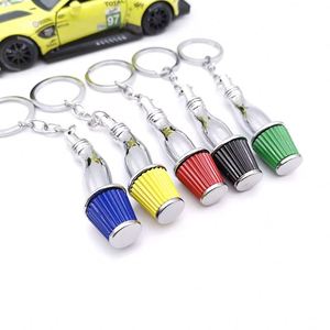 Car Parts Metal Air Intake Filter Design Keychain Colorful Filter Creative Mushroom <b>Key</b> <b>Chain</b> - Product Image 6