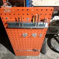 Acier galvanisé pour panneau perforé de contrôle mural Rack pour garage Rangement en métal métallique brillant Supports de rangement pour outils Racks