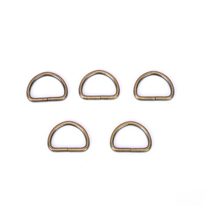 Adjustable Brass Square <b>Buckle</b> D Ring Vintage Bag <b>Strap</b> Connector Hardware Accessories - Product Image 2