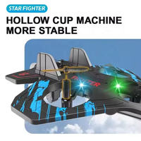 Control Remoto EPP 360 para Principiantes °   Avión de Combate Acrobático con Luces, Avión RC Inalámbrico de 2.4GHz, Avión RC de Espuma para Niños y Adultos