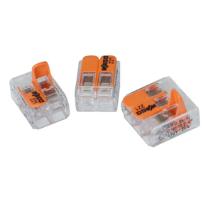 มีสินค้าในสต็อก ตัวเชื่อมต่อสายไฟฟ้าแบบเร็ว Wagos Power Terminal Block 2/3/5 ขั้ว รุ่น 221-412/221-413/221-415 สำหรับไฟ LED - Product Image 4