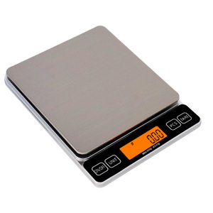 ACCT Silberne Edelstahl-ABS Elektronische Küchenwaage 5kg Kapazität 1g Präzision Langlebig LCD-Hintergrundbeleuchtung ROHS-Zertifiziert - Product Image 5