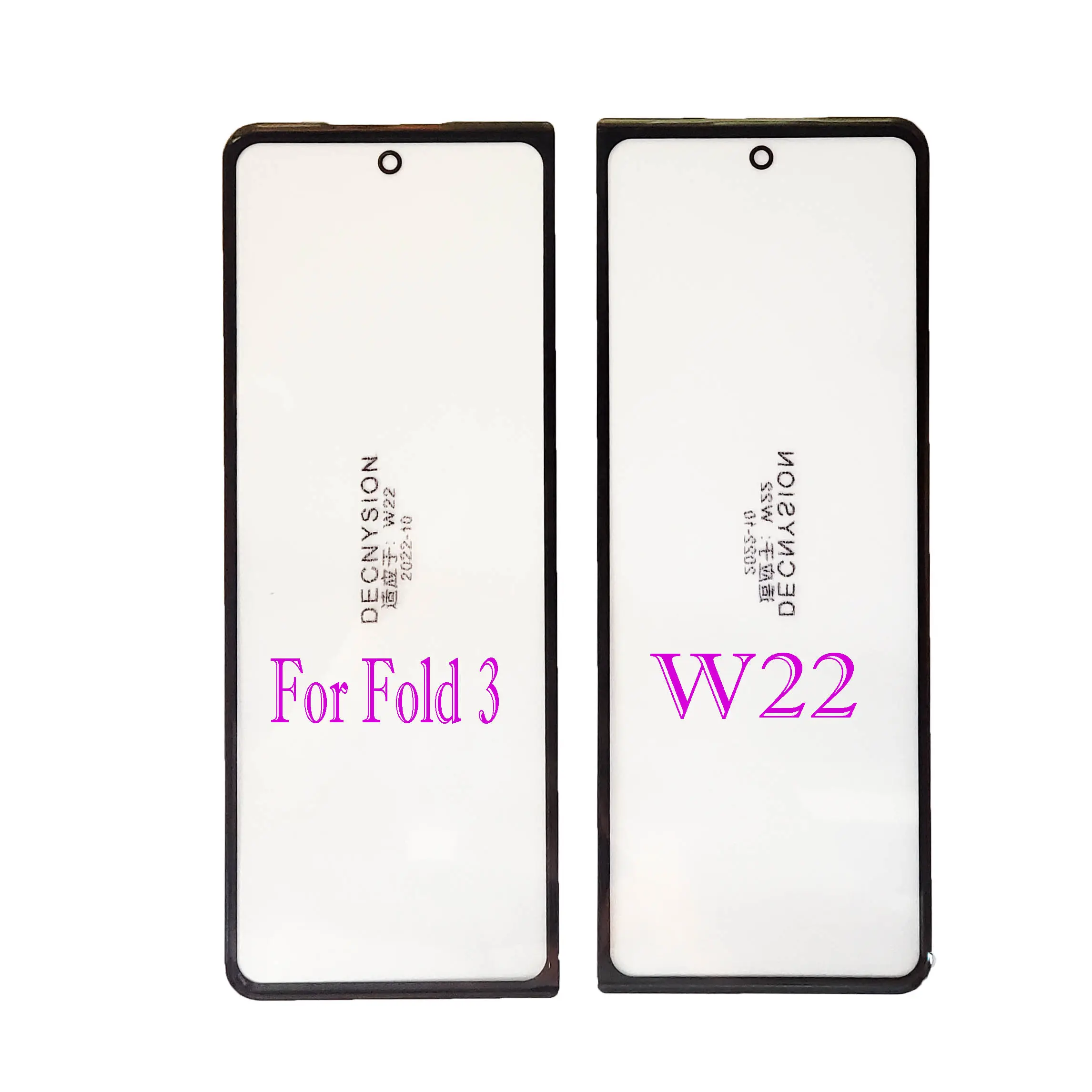 LCD קדמי עדשת זכוכית לסמסונג גלקסי פי 2 פי 3 W20 W21 W22 A10 A20 A30 A50 A10S A12 a50S נייד טלפון זכוכית