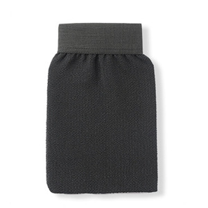 Black Exfoliating Bath Mitt with Medium Sand, Single Layer, Double-Sided Massage for <strong>Back</strong> <strong>Scrubbing</strong> and Bathing - Product Image 5